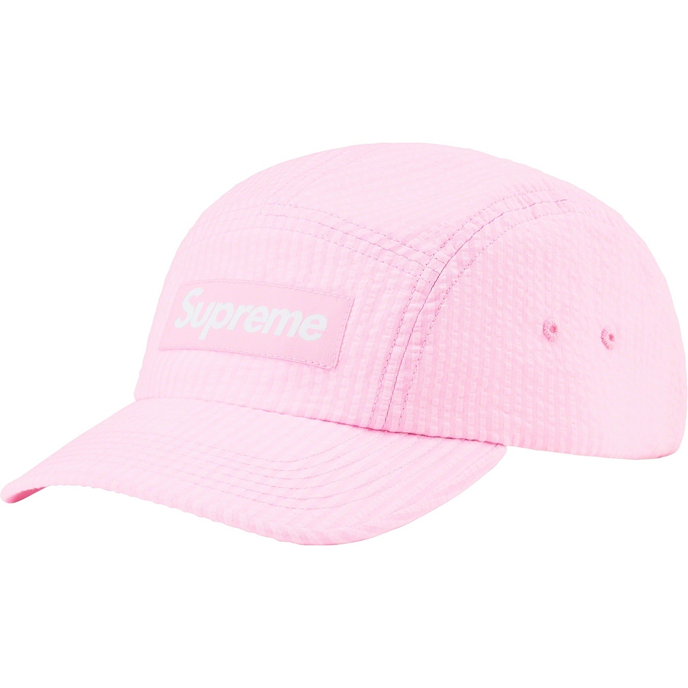 Washed Seersucker Camp Cap view 2